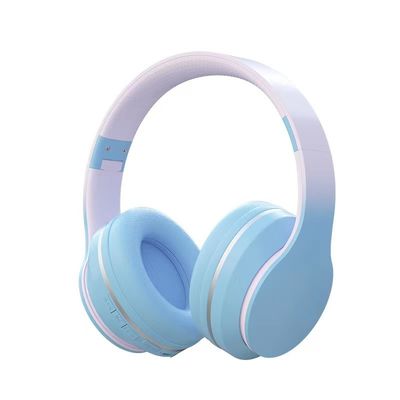 Fones de ouvido sobre a orelha, fones de ouvido de pouco peso dobráveis de Bluetooth do ABS com baixo profundo