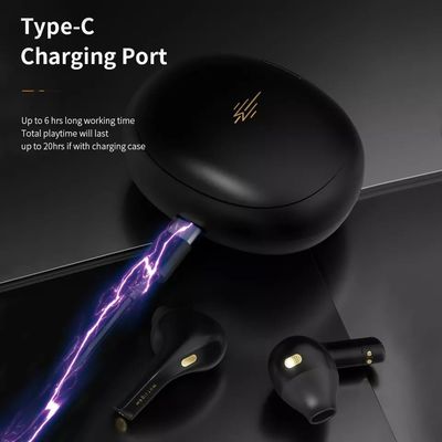 Ruído IPX5 impermeável que cancela Bluetooth Earbuds com caso de carregamento sem fio