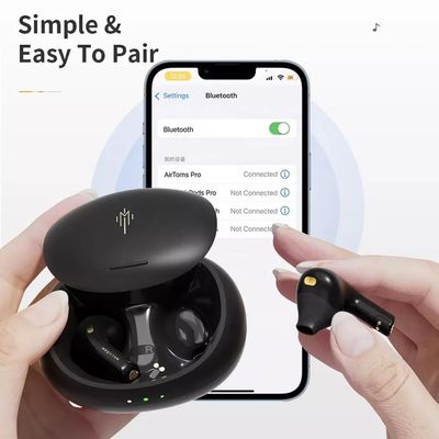 Ruído IPX5 impermeável que cancela Bluetooth Earbuds com caso de carregamento sem fio