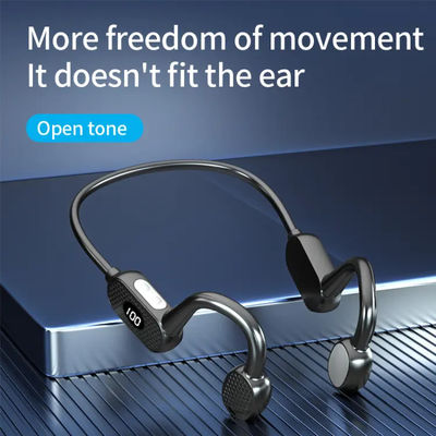Fones de ouvido sem fio impermeáveis de Bluetooth da condução de osso não na orelha