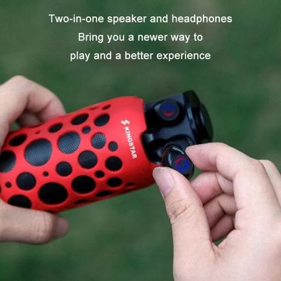 2 em 1 rádio dos fones de ouvido de TWS Bluetooth com o orador portátil exterior Mic Handsfree