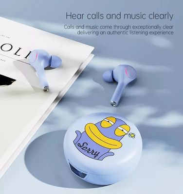 Os fones de ouvido impermeáveis das crianças dos esportes tocam em fones de ouvido sem fio Earbuds de Bluetooth do controle