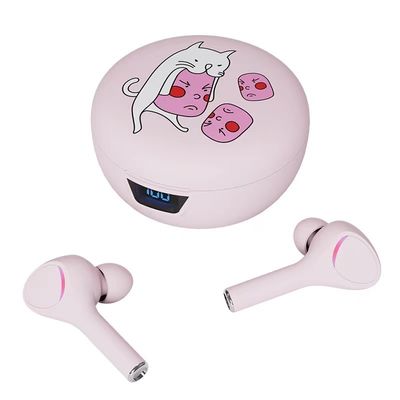 Os fones de ouvido impermeáveis das crianças dos esportes tocam em fones de ouvido sem fio Earbuds de Bluetooth do controle
