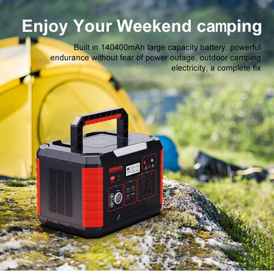 140400 MAh Emergency Portable Power Station 500W recarregável