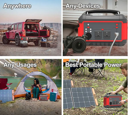 Gerador solar da carga rápida portátil da C.C. USB da C.A. da central elétrica de bateria 600W do lítio 162Ah