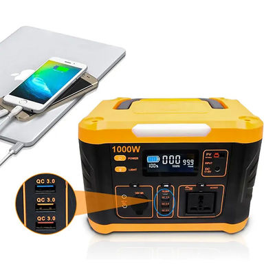 central elétrica portátil 12KG do gerador 1000w com painel solar