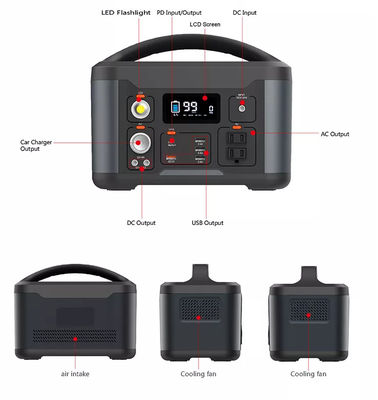 lítio Ion Portable Power Station de 626Wh 174000mAh, gerador de energias solares para acampar
