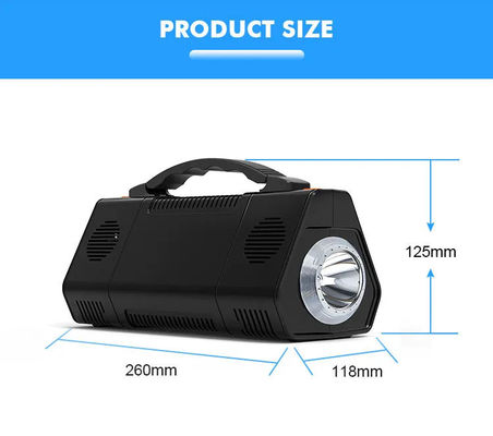 Central elétrica portátil de acampamento exterior 155wh 42000mah 260*118*125mm