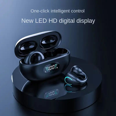 Grampo condução de osso perdida Mic Talking Headset sem fio dos fones de ouvido de Bluetooth dos esportes na anti