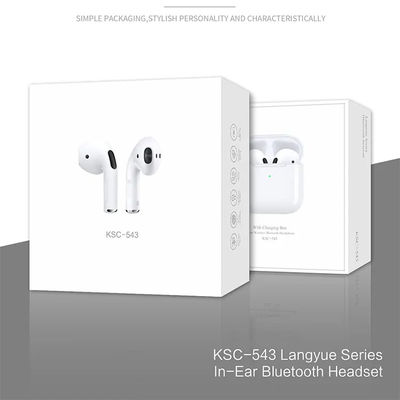 Os fones de ouvido sem fio de Bluetooth dos esportes na orelha propalam o cancelamento de fones de ouvido para Iphone Samsung