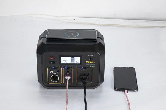 Auto que conduz a central elétrica sem fio portátil de acampamento de carregamento da central elétrica 330W 317.4Wh