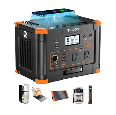 carregamento rápido super de acampamento da bateria portátil da central elétrica 1000w LiFePO4