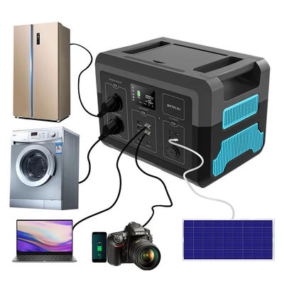 da bateria portátil da fonte dos poderes de emergência de 1500W 1380Wh onda de seno pura