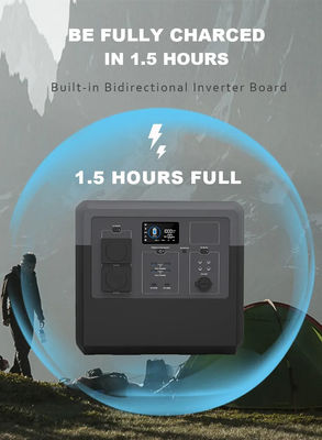 2W Luz LED Camping Fornecimento de energia portátil 1500W