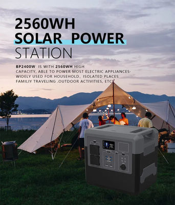 o ODM portátil do OEM da central elétrica de energias solares 2560Wh da casa 2400W aceita
