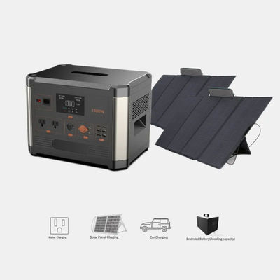 2W Luz LED Camping Fornecimento de energia portátil 1500W