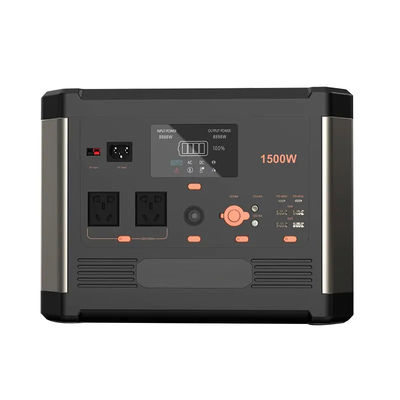 Central elétrica portátil de acampamento de central elétrica 1500w da emergência 1536wh Lifepo4