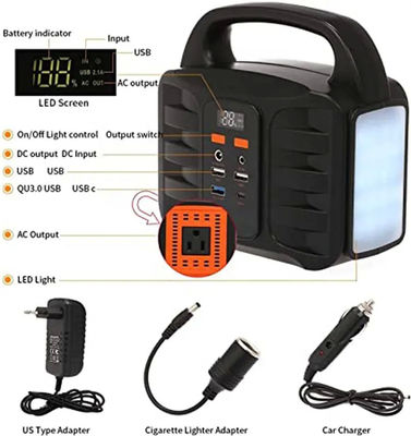 estação portátil do banco do poder de 110V 220V 150W com iluminação