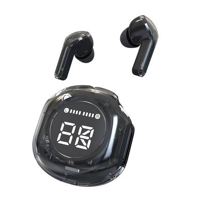 Auscultadores sem fio Bluetooth Auscultadores Bluetooth 48,5 horas de tempo de reprodução com display digital LED