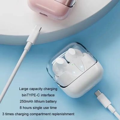 Fones de ouvido Bluetooth com DC5V Tipo-C e Lightning Charge Port